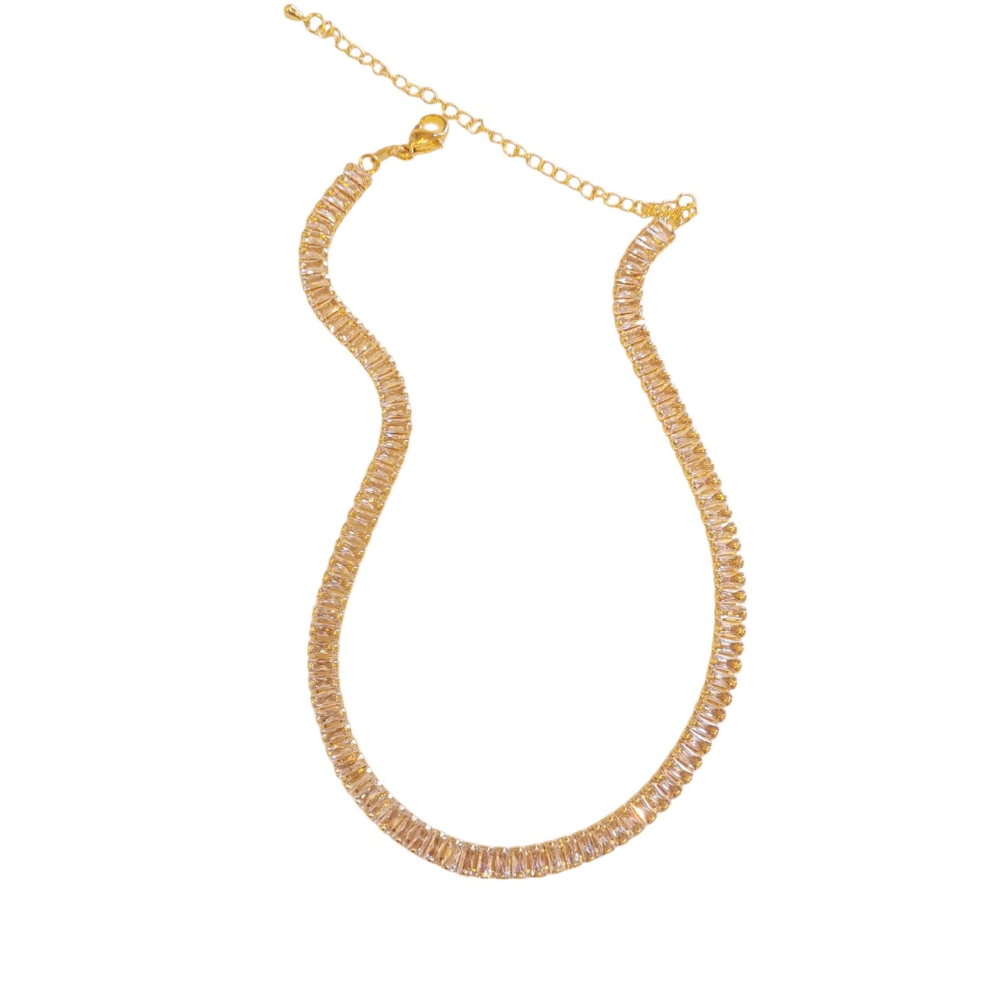 CADENA ZIRCONIAS RECTANGULAR