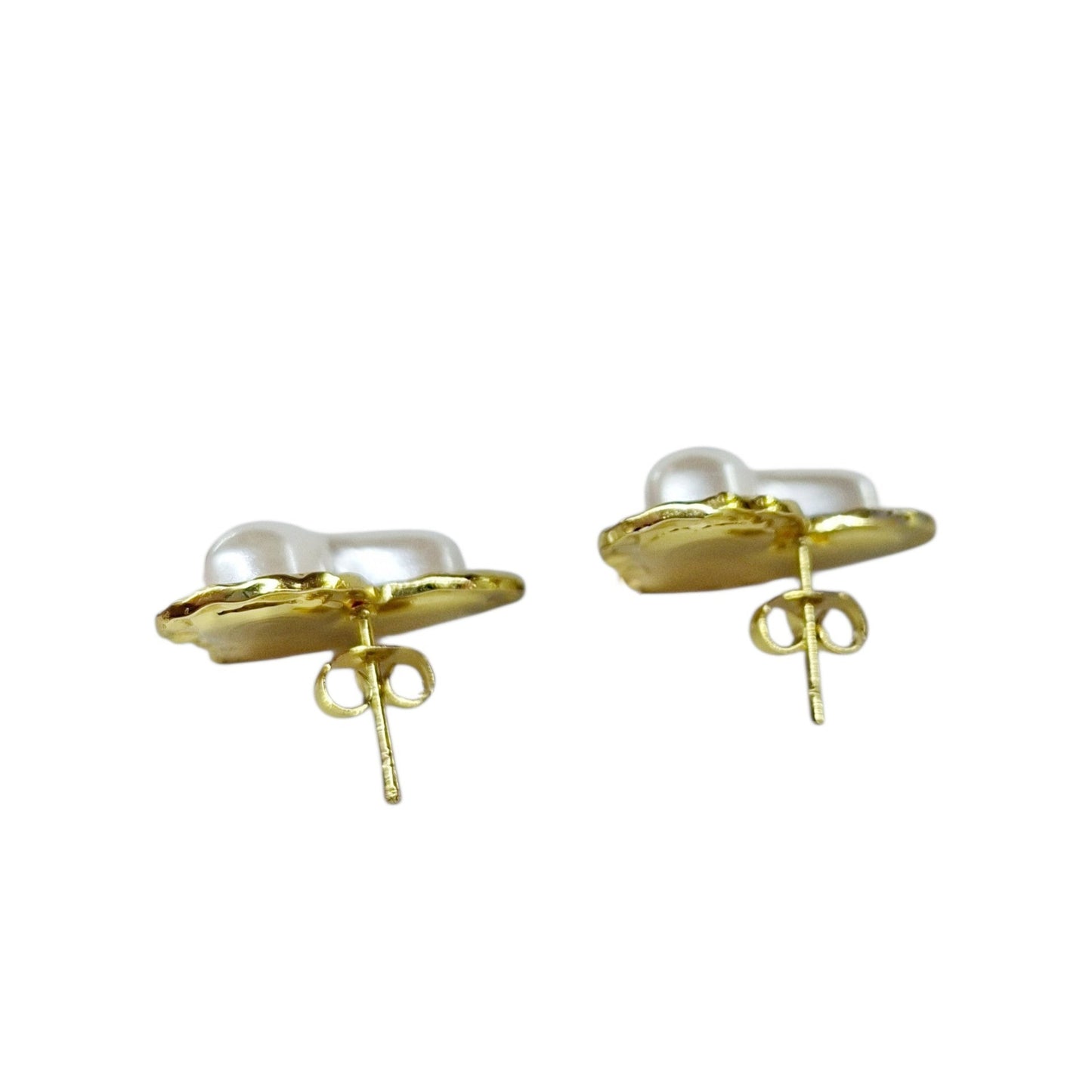 ARETES CORAZÓN PERLA