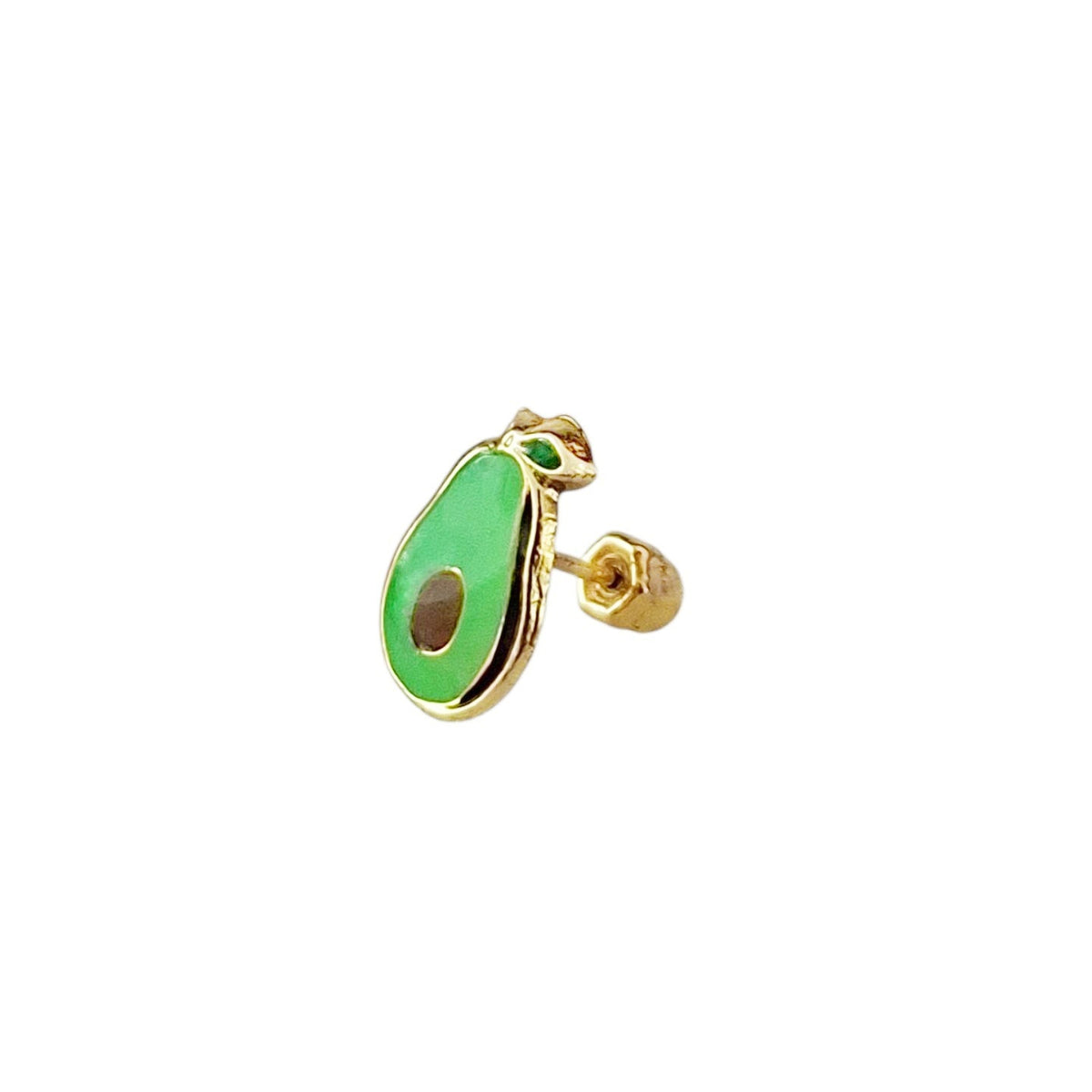 BROQUEL AGUACATE ORO 10K