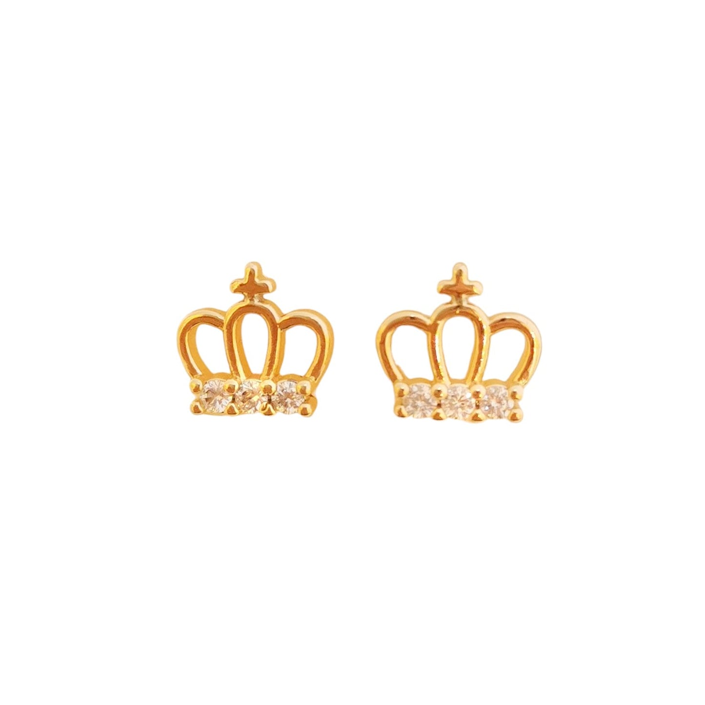 BROQUELITO CORONA CON ZIRCONIAS