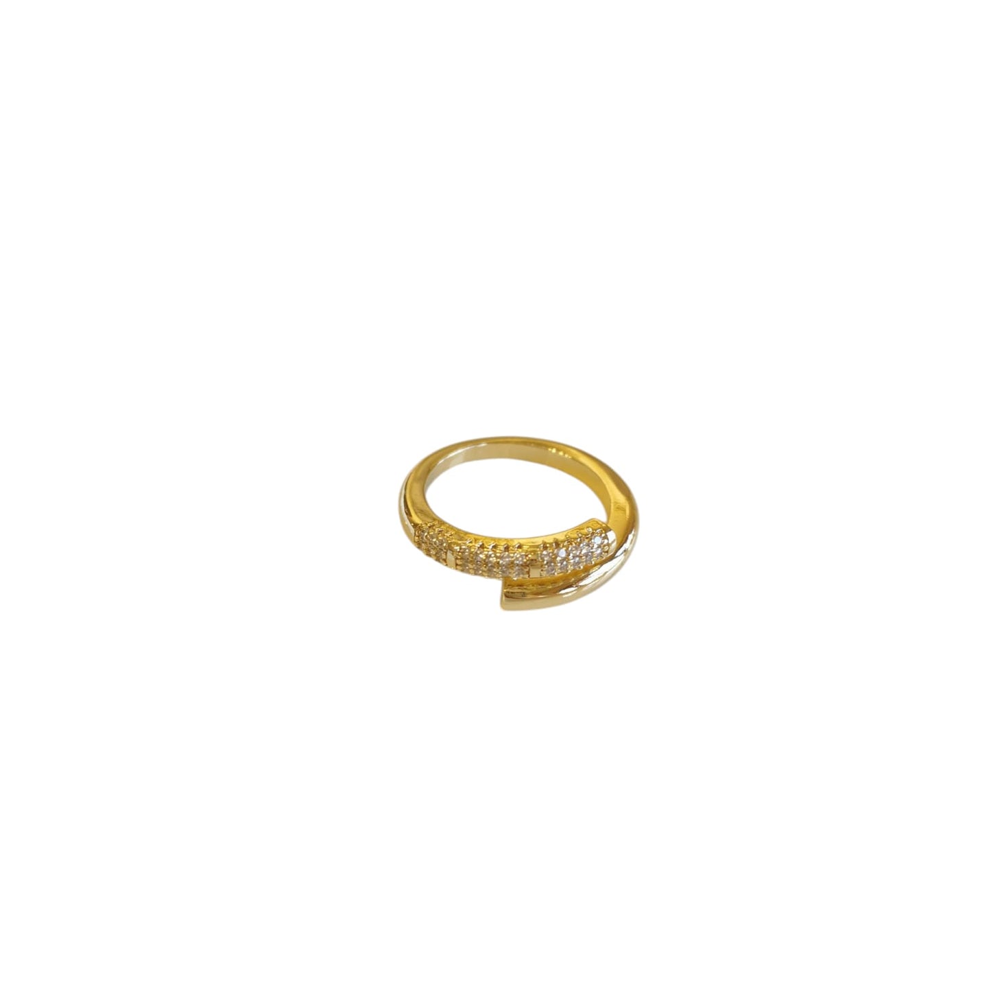 ANILLO DOBLE CON ZIRCONIAS
