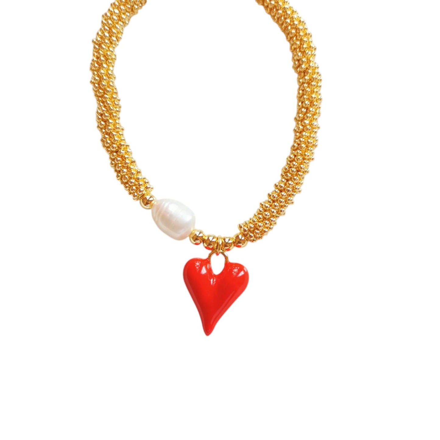 PULSERA CORAZON ROJO