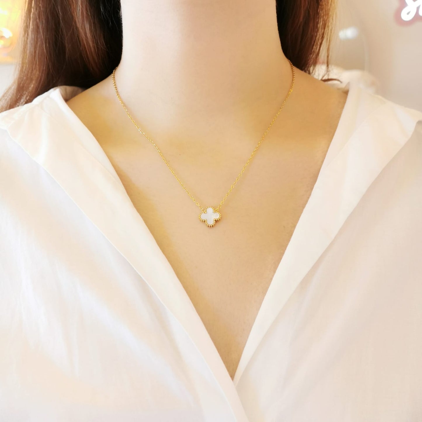 JUEGO VANCLEEF BLANCO GDE