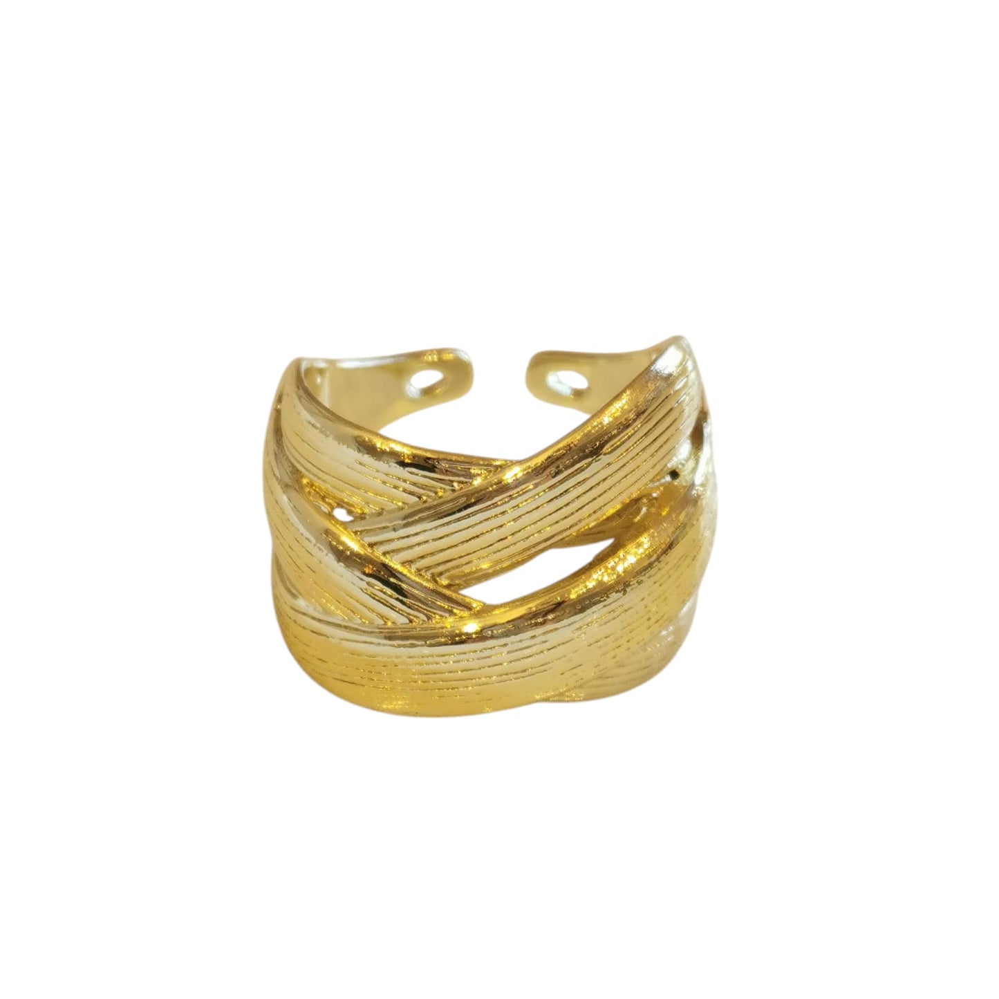 ANILLO CRUZADO CHUNKY