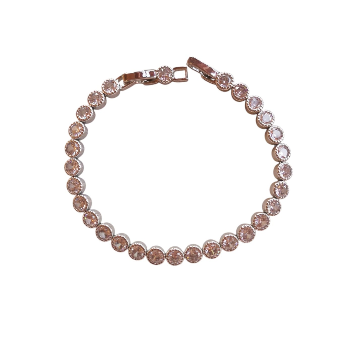 PULSERA RED ZIRCONIA REDONDAS