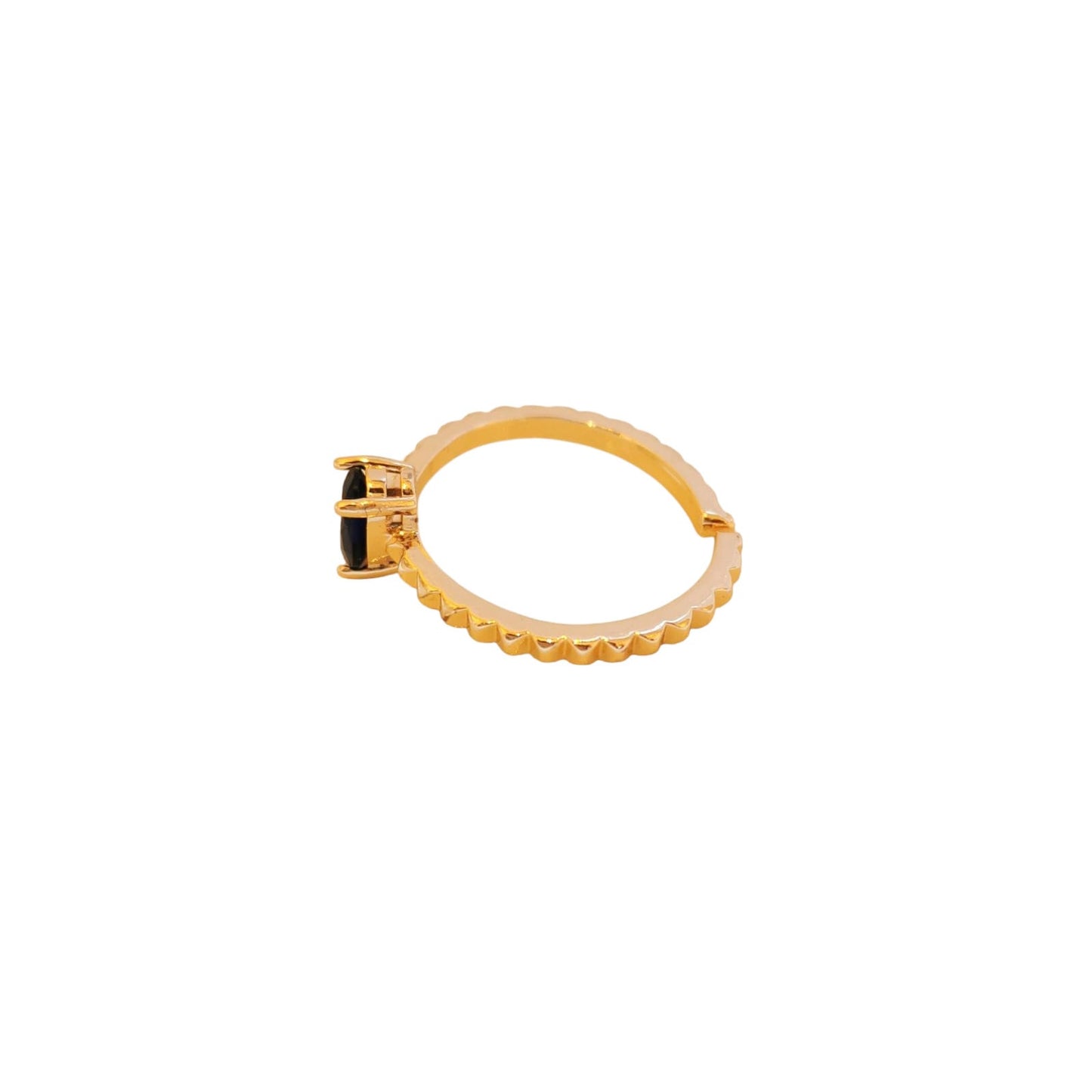 ANILLO ZIRCONIA OVALO AZUL