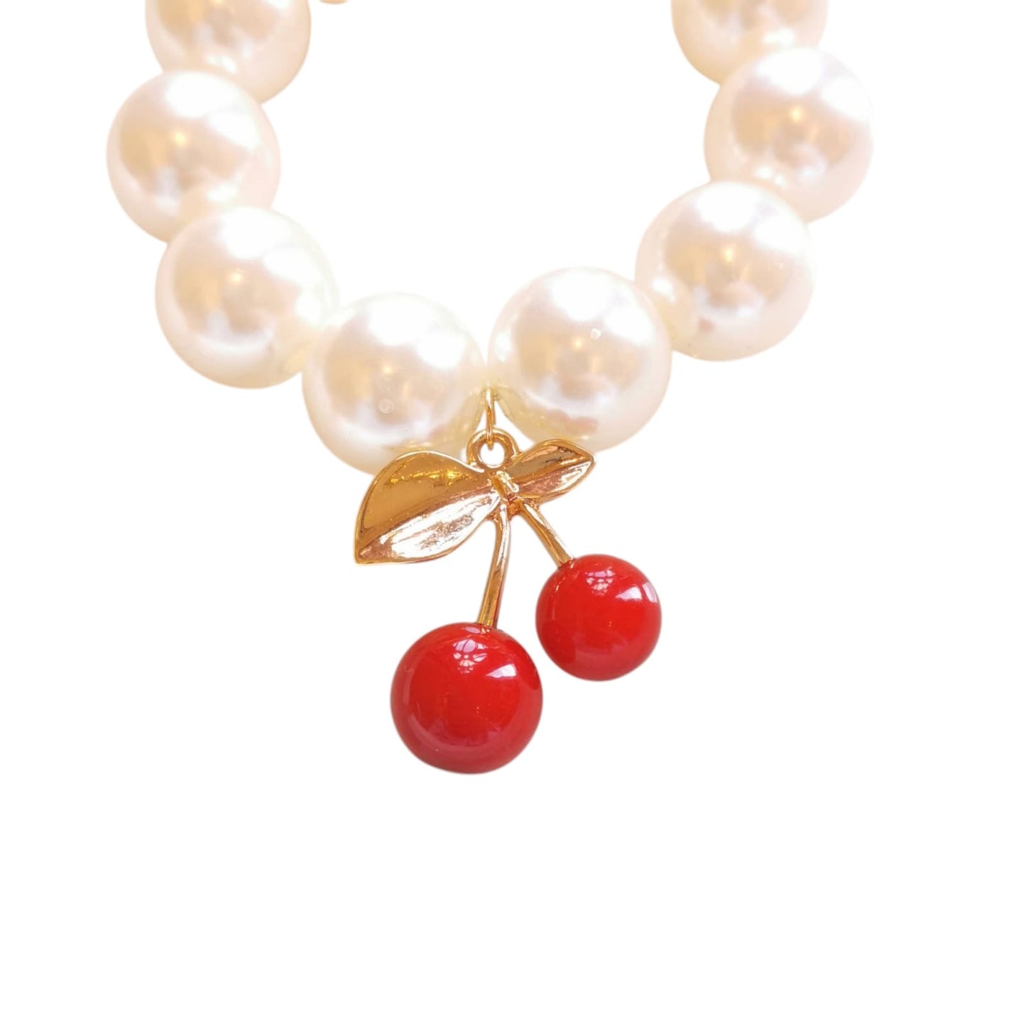 PULSERA PERLAS CHERRY GDE