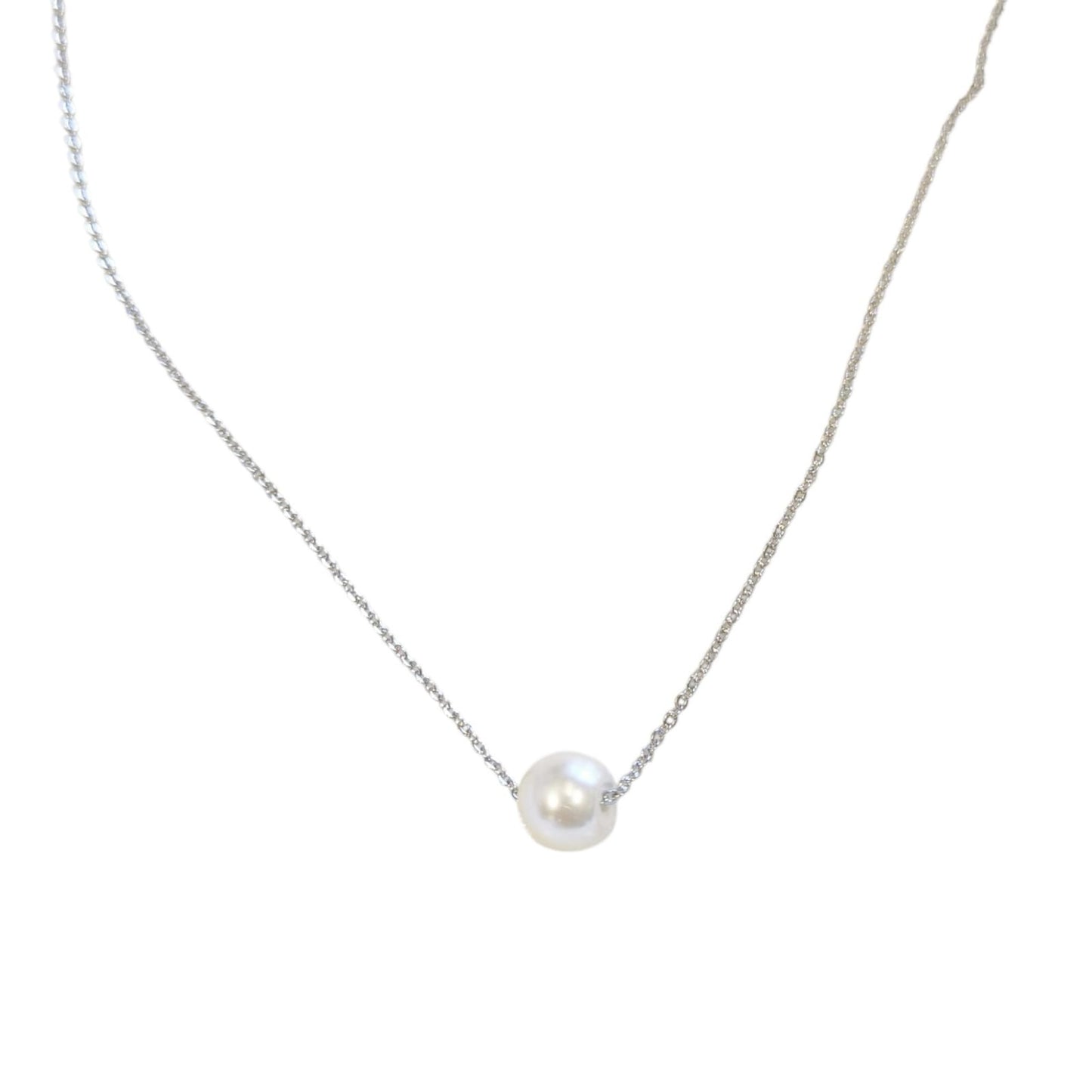 COLLAR PERLITA PLATA