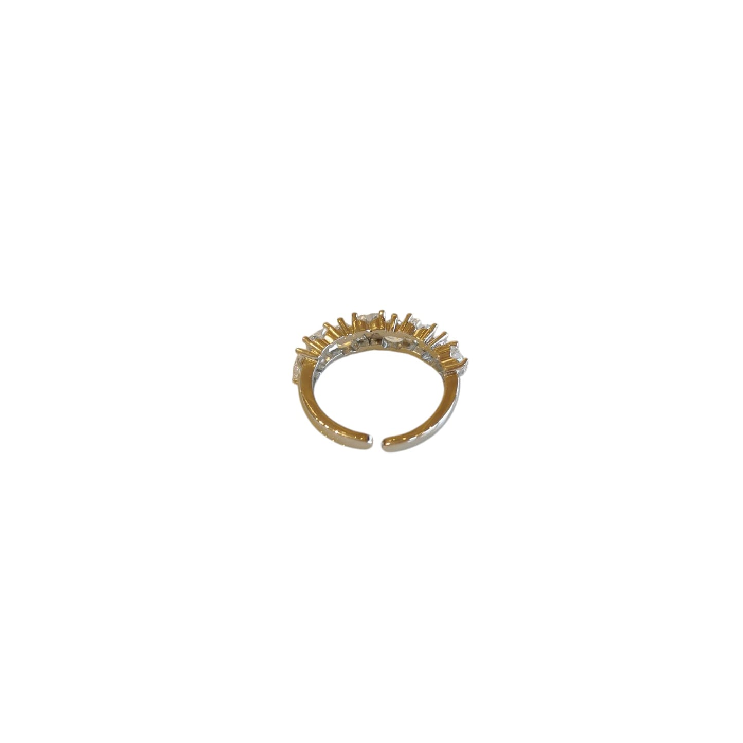ANILLO CORAZONES PLATEADO