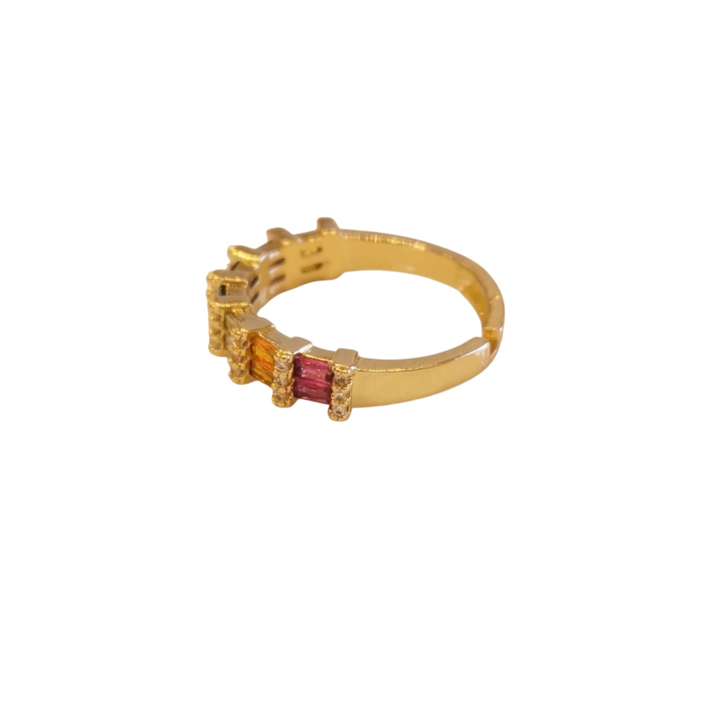 ANILLO ZIRCONIAS COLORES