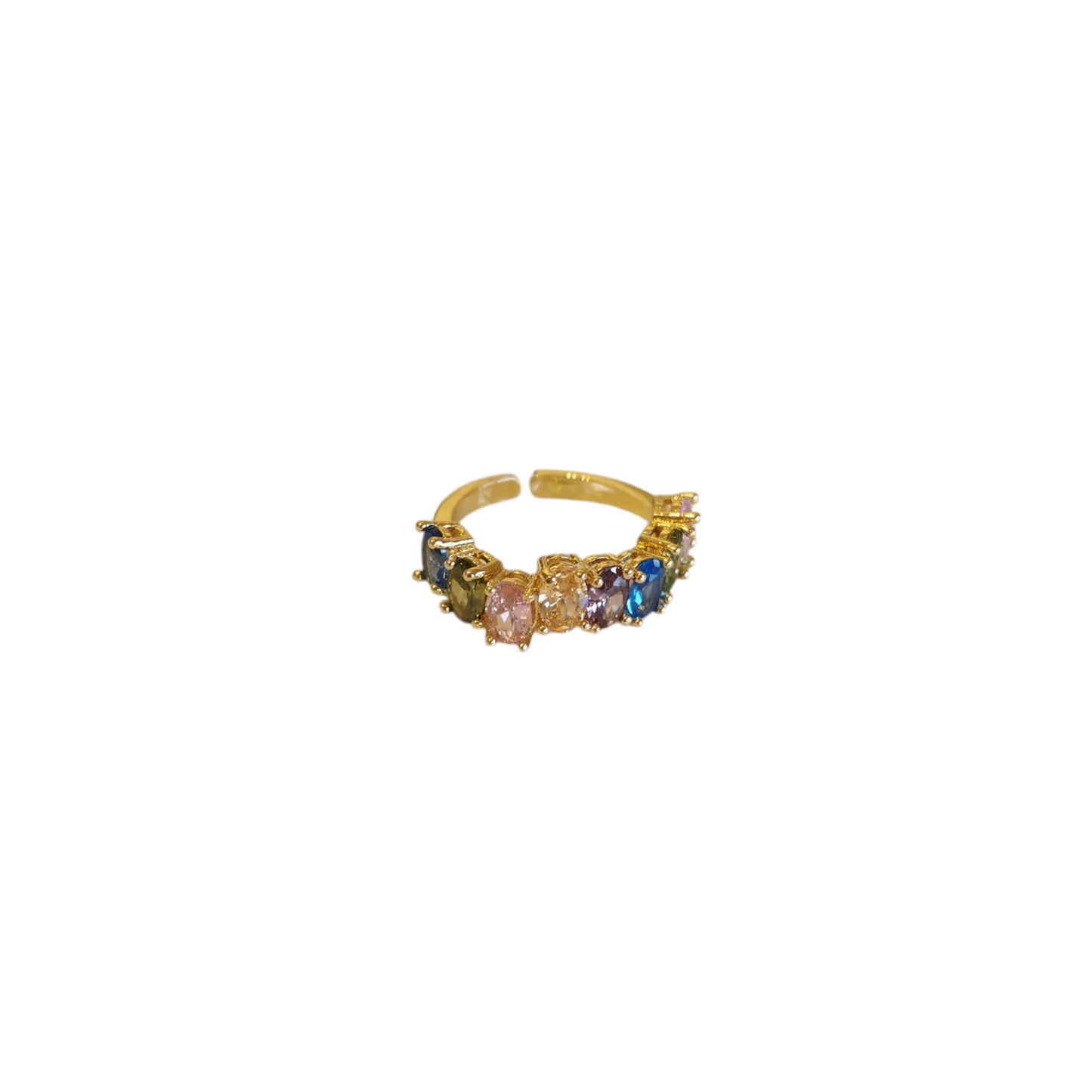 ANILLO ZIRCONIAS COLORES