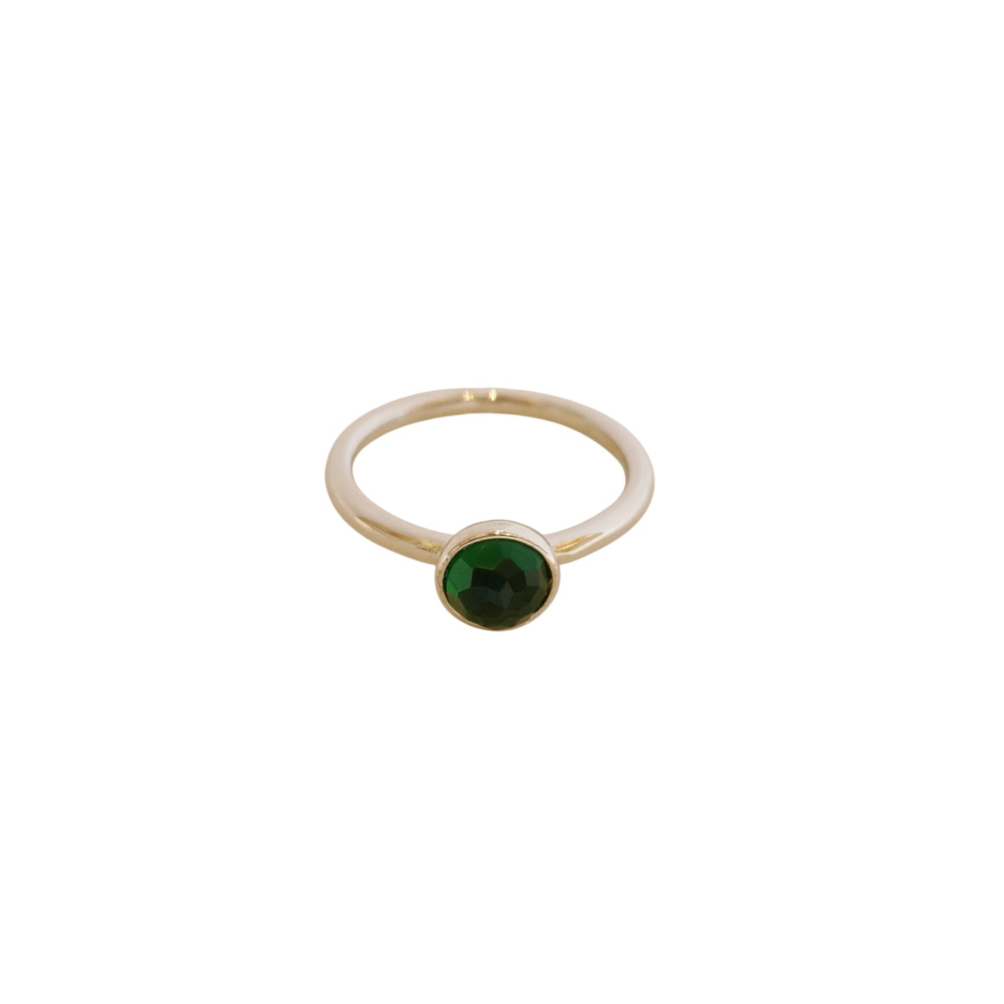 ANILLO PLATA VERDE