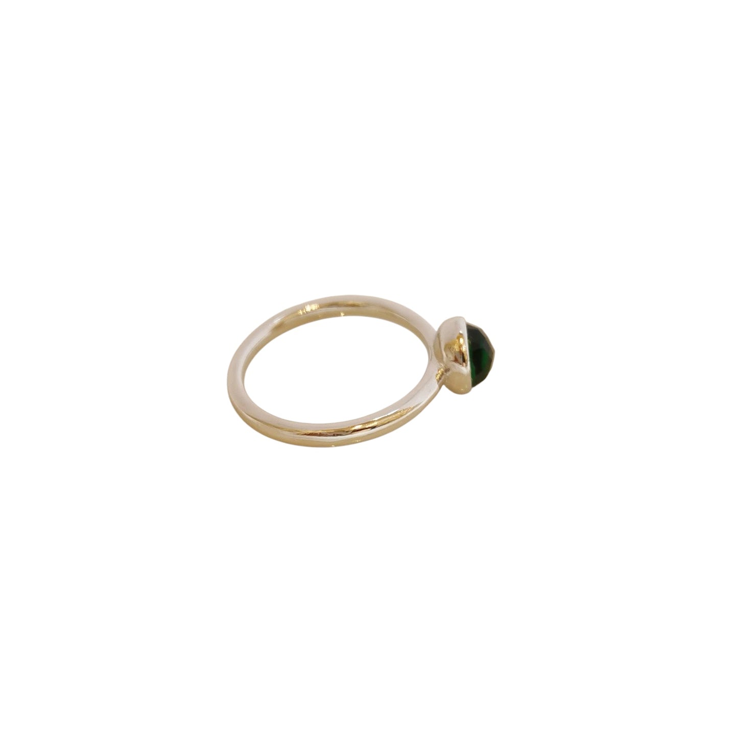 ANILLO PLATA VERDE