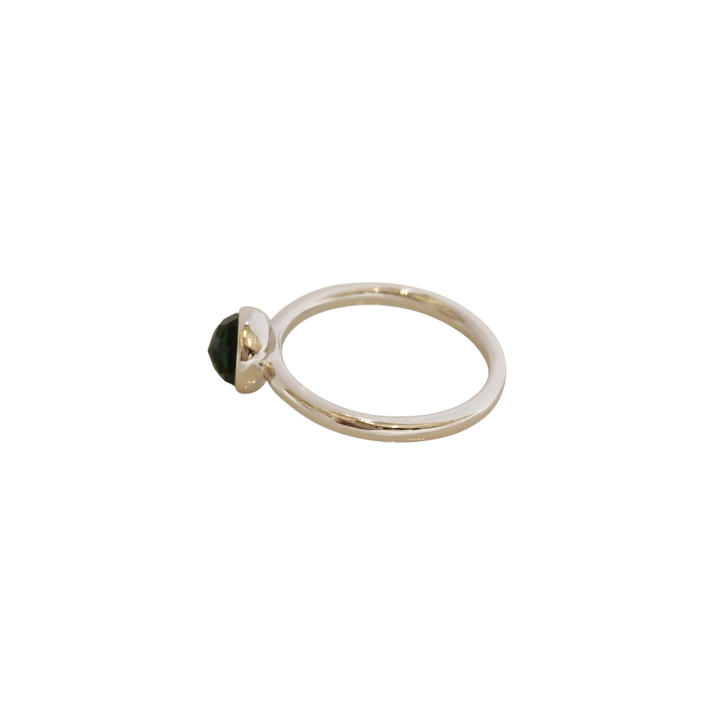 ANILLO PLATA VERDE