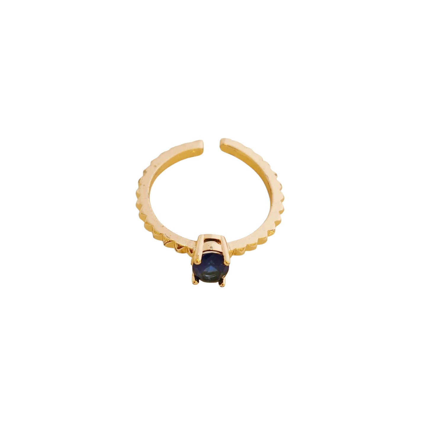 ANILLO PIEDRA OVALADA AZUL