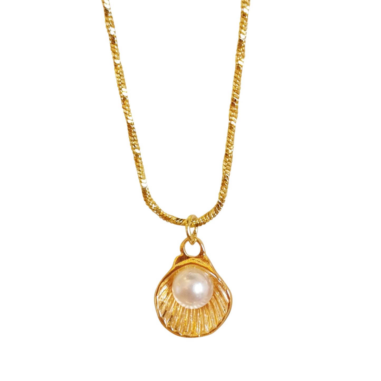COLLAR CONCHA Y PERLA