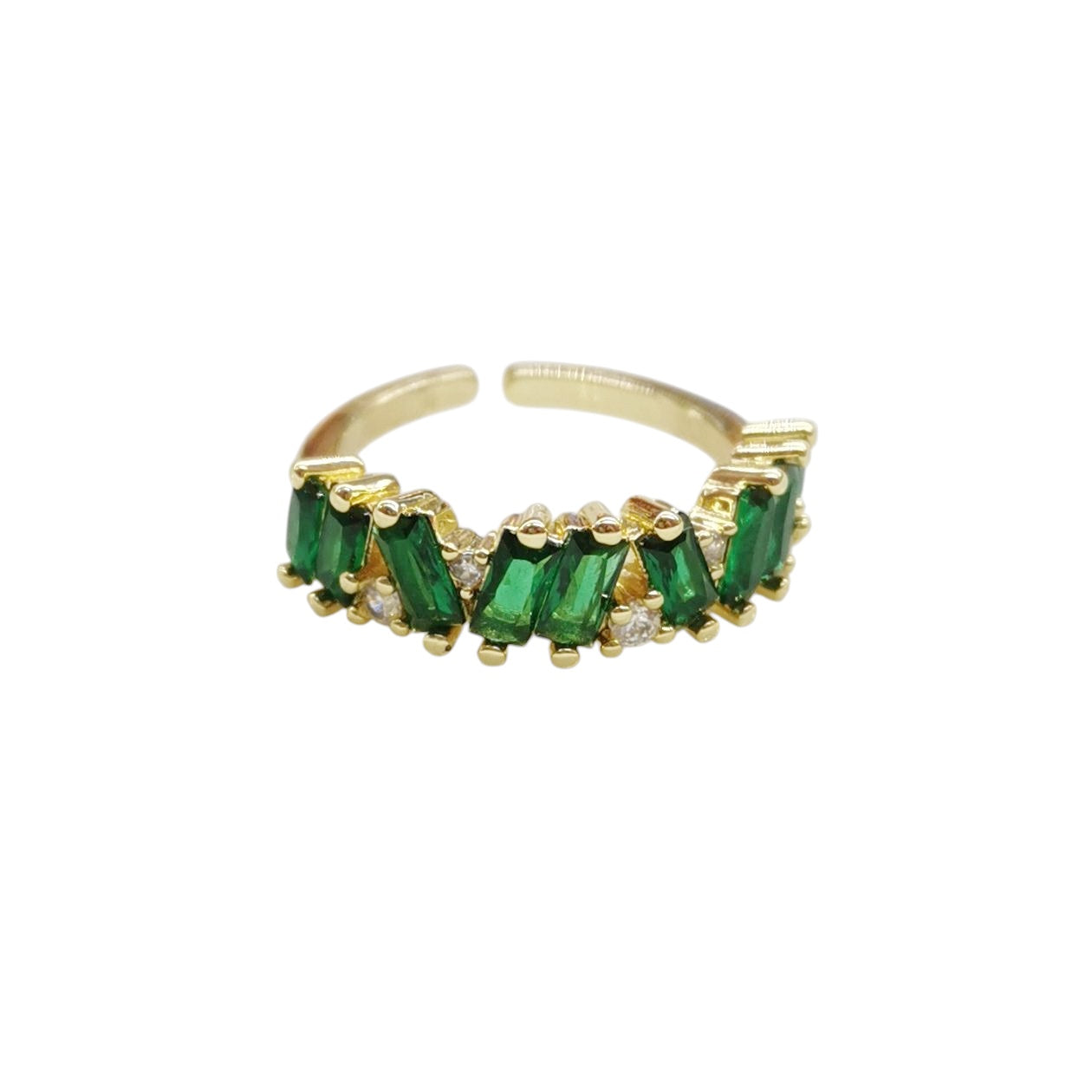 ANILLO ZIRCONIAS VERDES