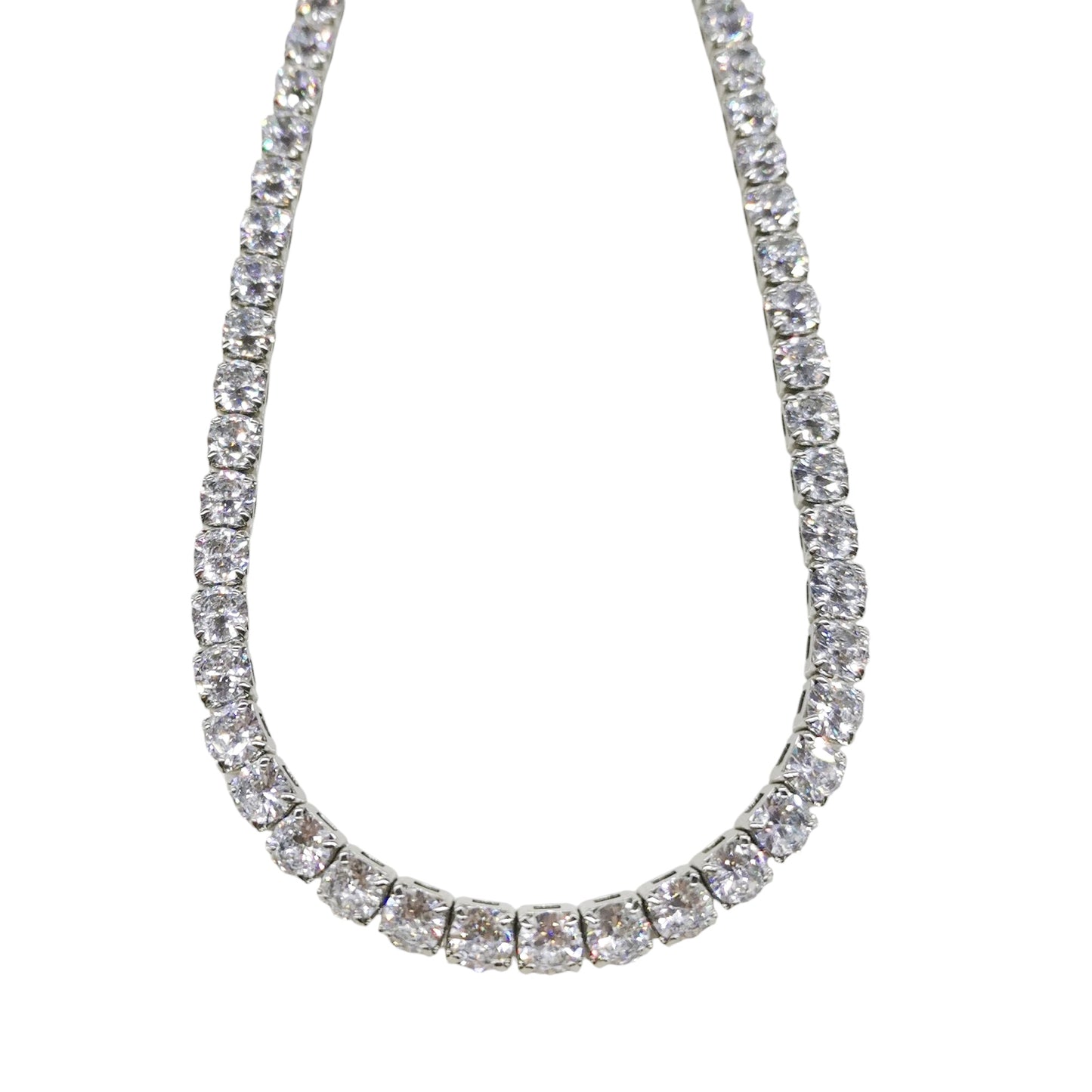 COLLAR PIEDRAS ZIRCONIA PLATEADO