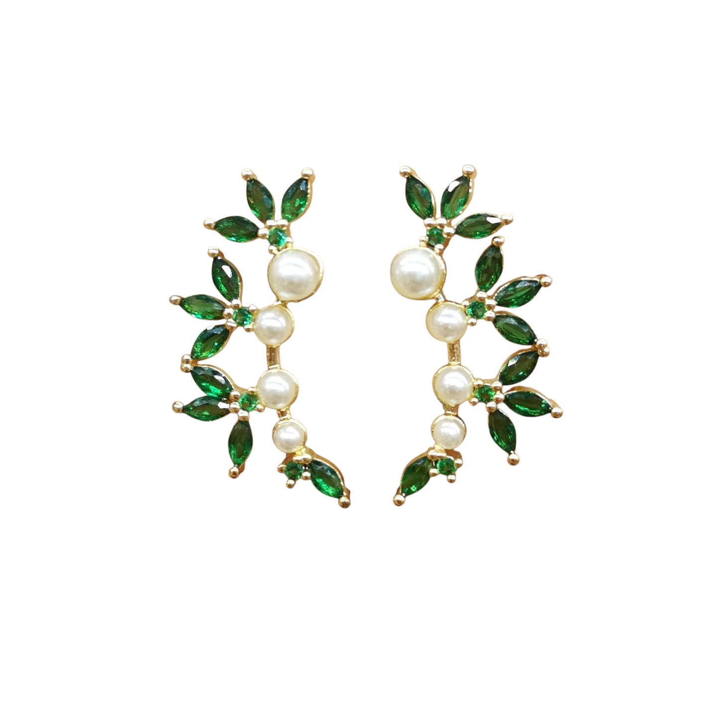 BROQUELES FLORES VERDES