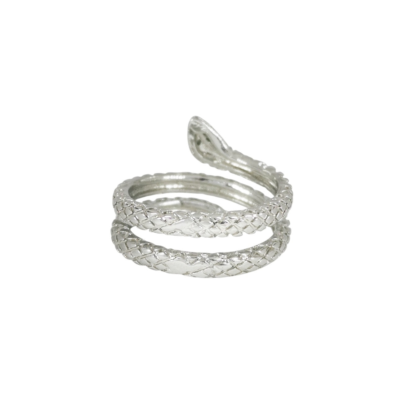 ANILLO SERPIENTE PLATEADA