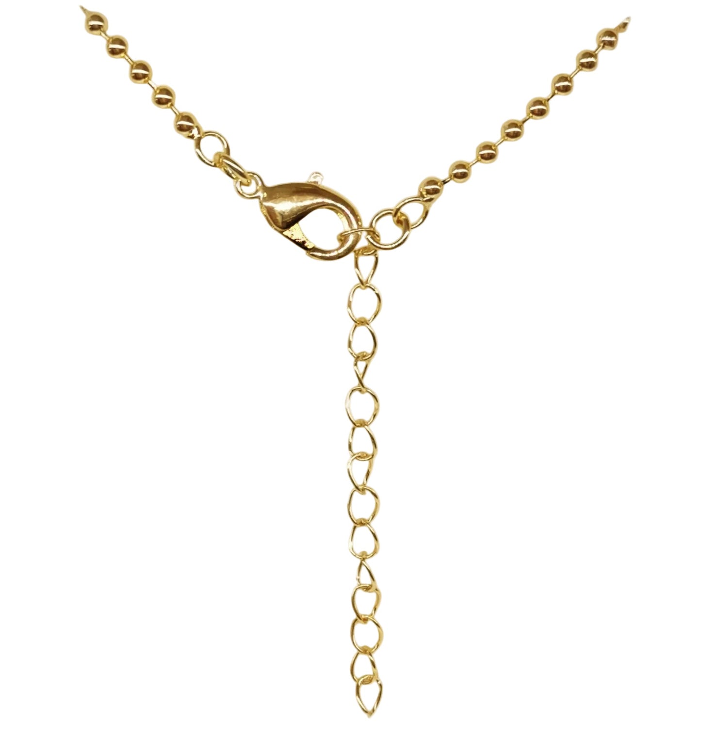 COLLAR MEDALLA PERLA, CADENA BOLITAS