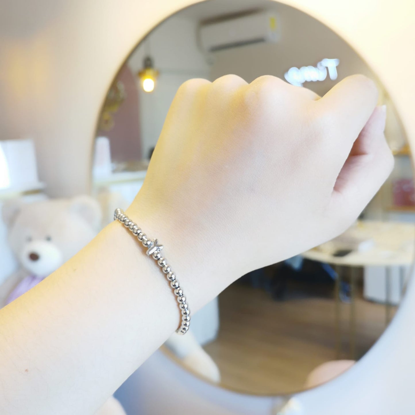 PULSERA INICIAL PLATEADA