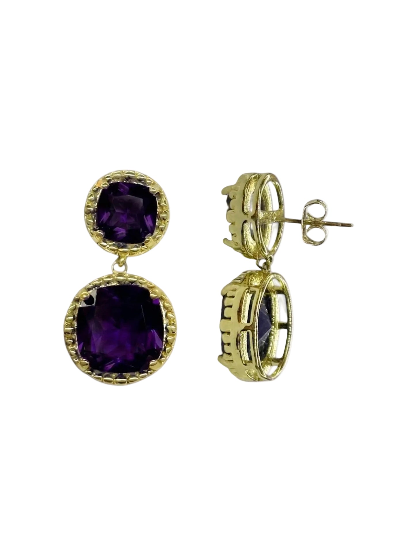 ARETES ZIRCONIA DOBLE