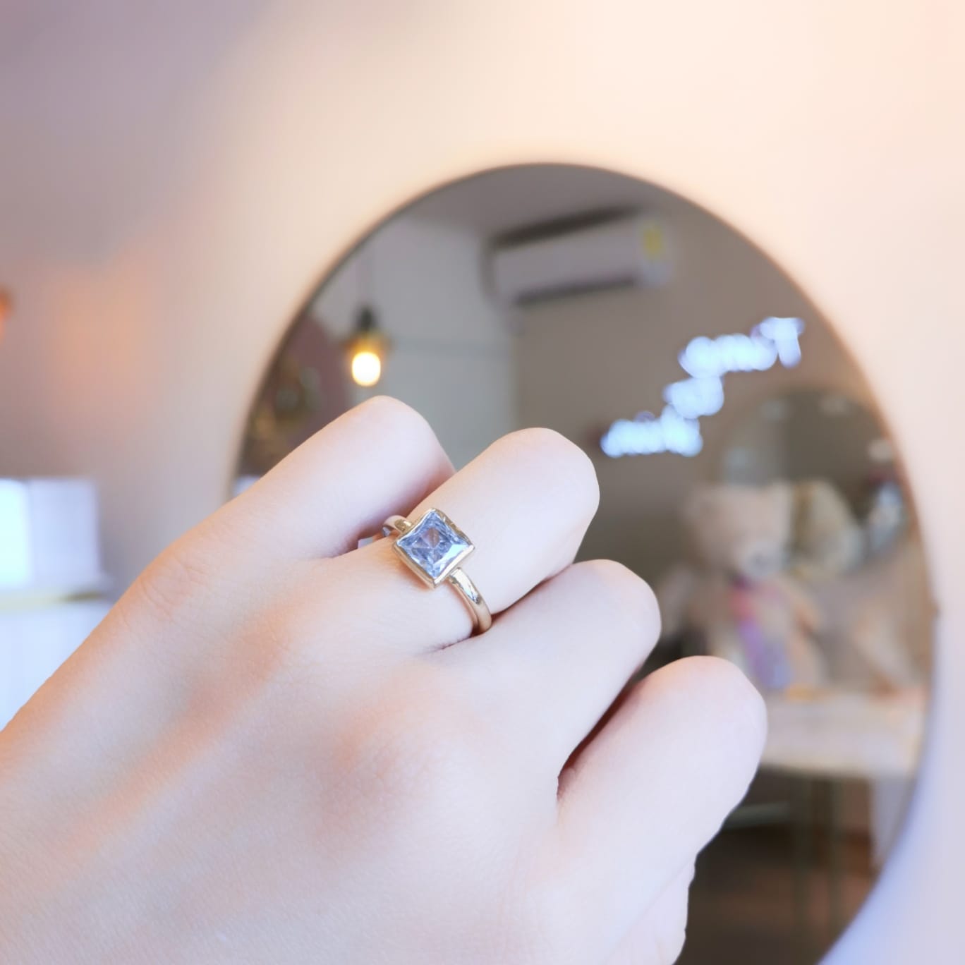 ANILLO CUADRO ZIRCONIA