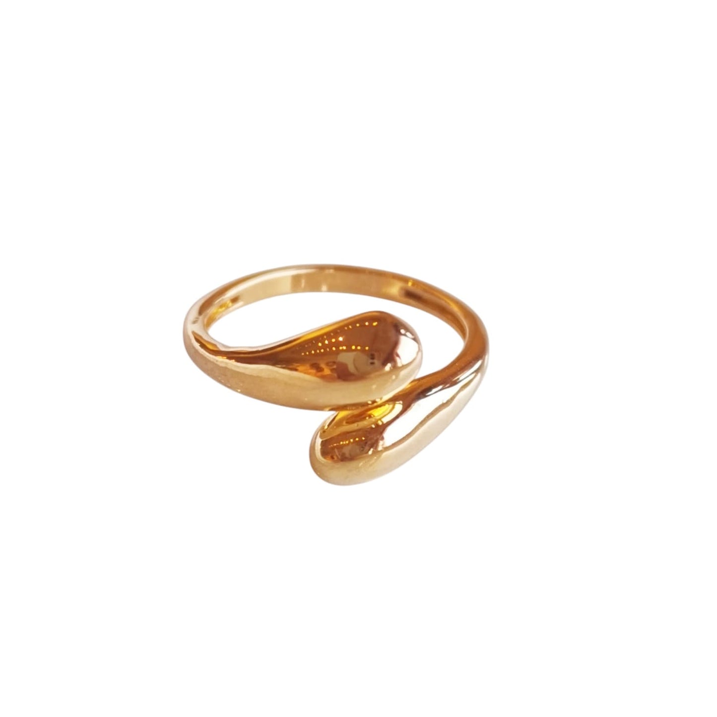 ANILLO DOBLE GOTA 22K