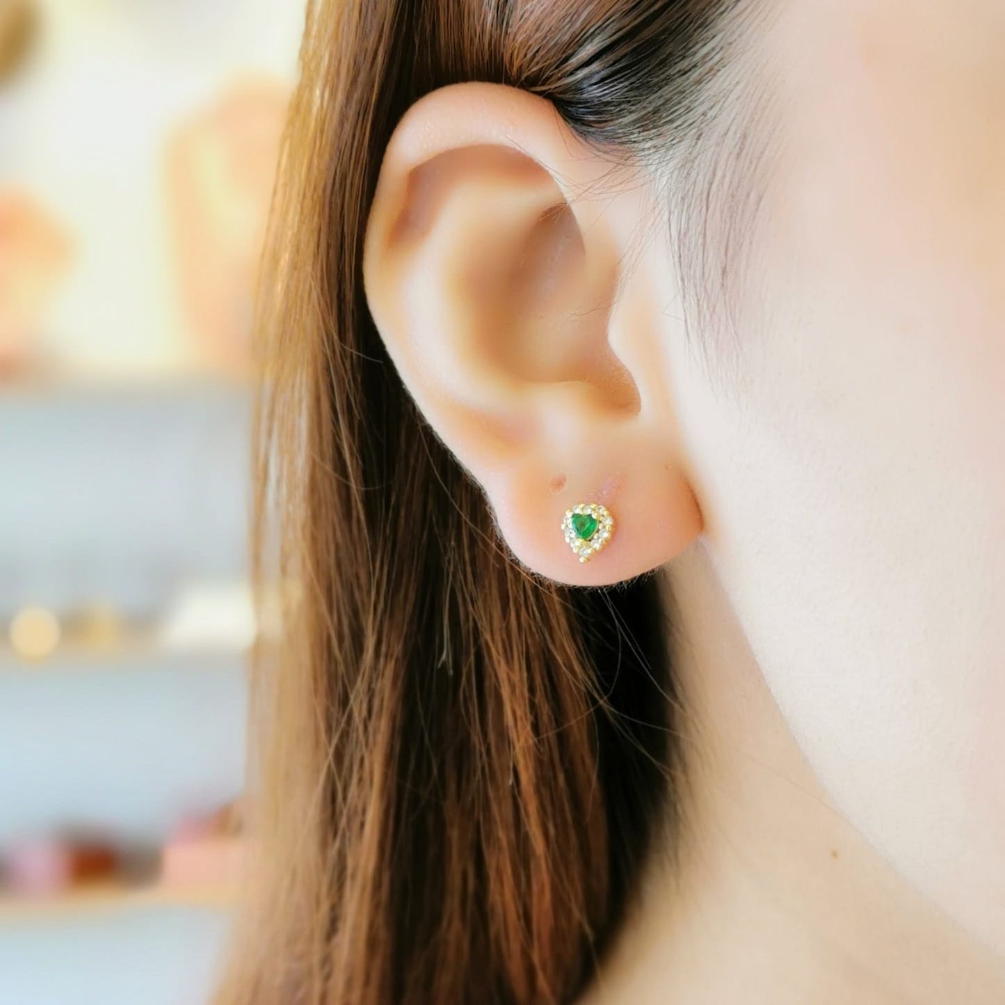 BROQUEL ZIRCONIA CORAZON VERDE