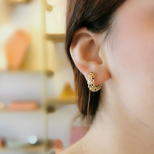 PAR ARRACADA ZIRCONIA COLORES