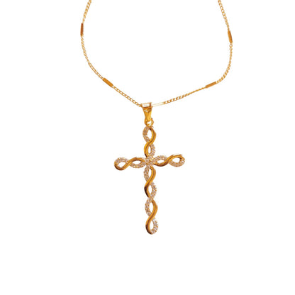 COLLAR CRUZ ENTRELAZADA