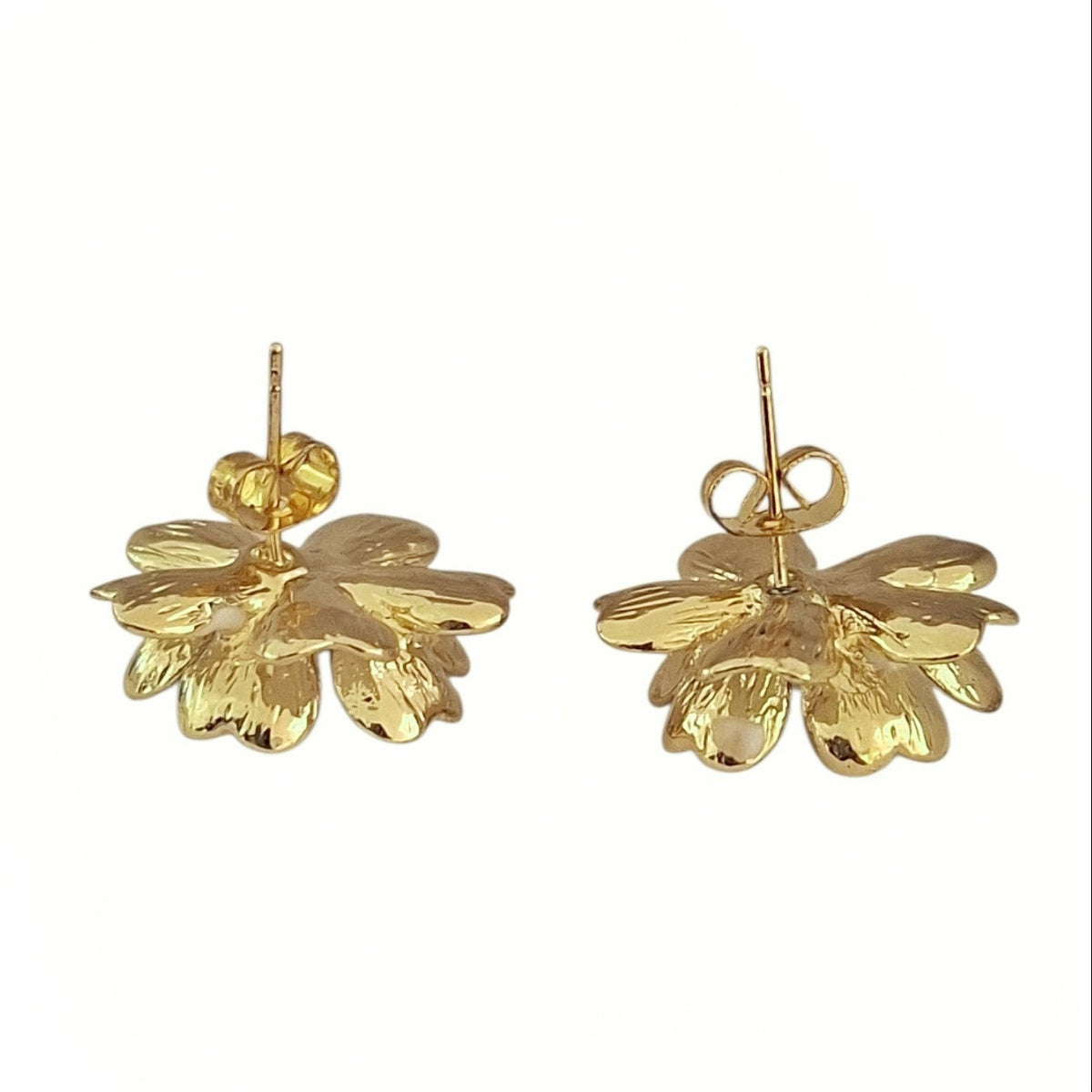 ARETES FLOR CON BOTON
