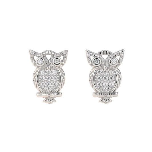 BROQUEL BÚHO PLATEADO