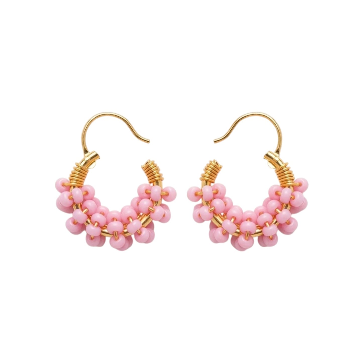 ARETES ARTESANALES ROSAS MINI