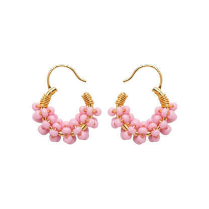 ARETES ARTESANALES ROSAS MINI