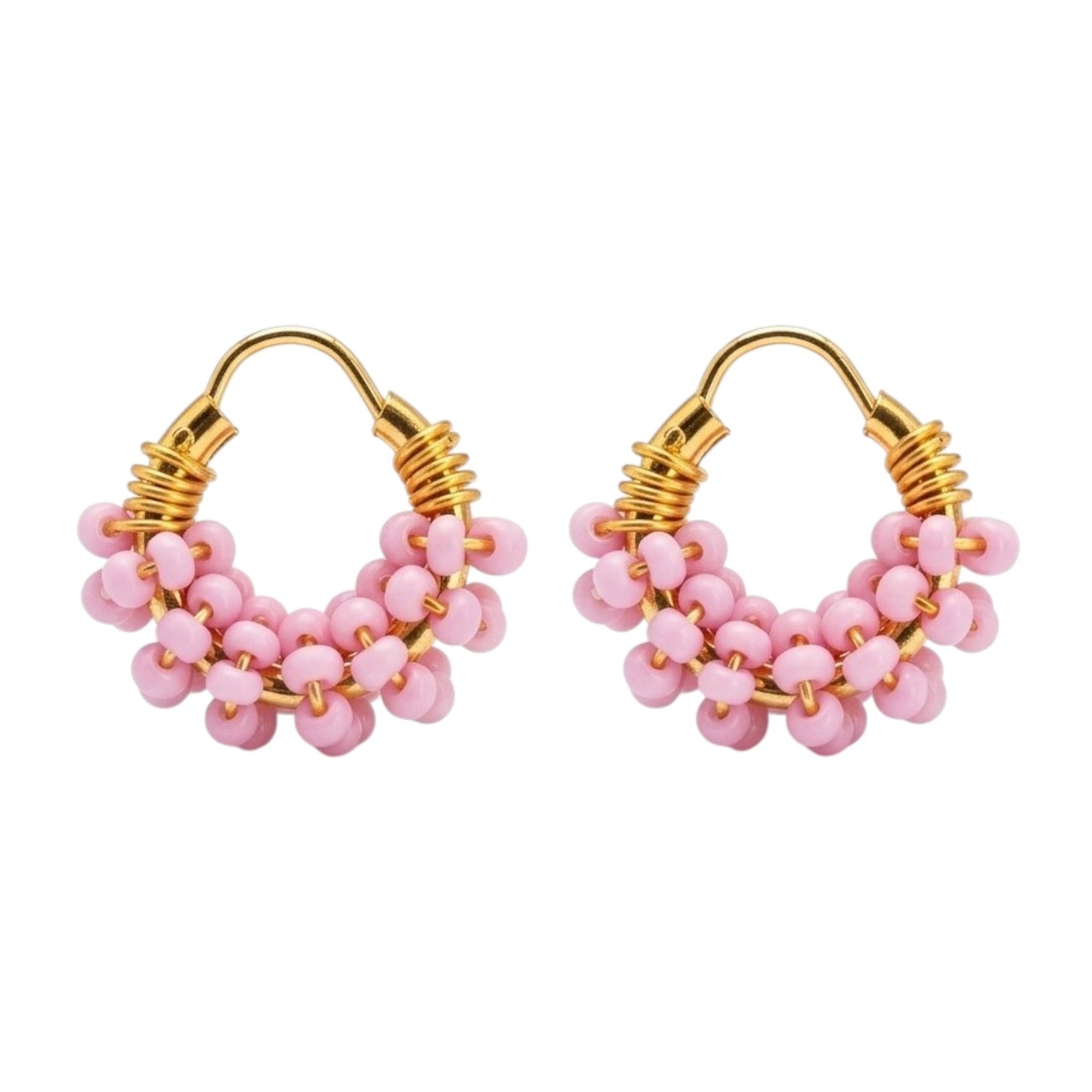 ARETES ARTESANALES ROSAS MINI