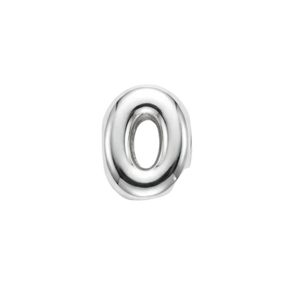 COLLAR LETRAS BUBBLE PLATEADO