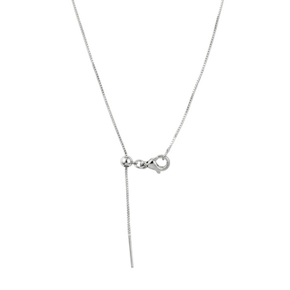 COLLAR LETRAS BUBBLE PLATEADO