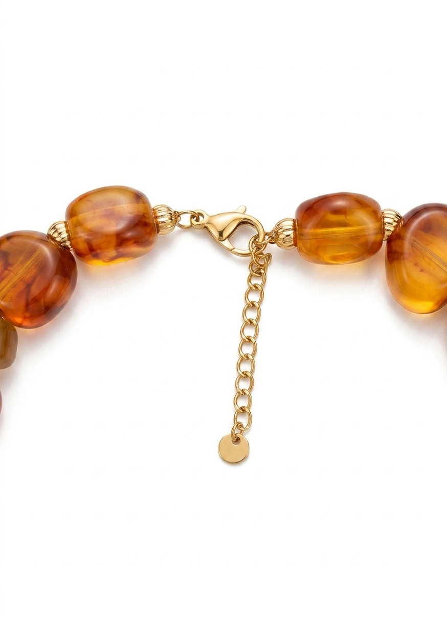 COLLAR CORAZON PIEDRAS
