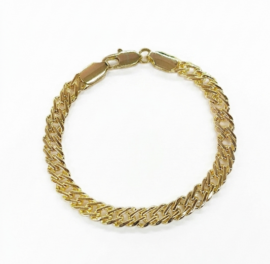 PULSERA DORADA TEJIDO 18K