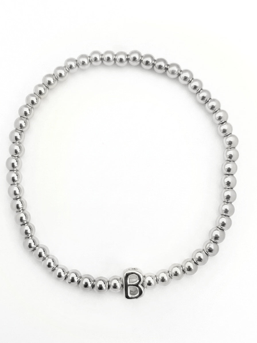 PULSERA INICIAL PLATEADA