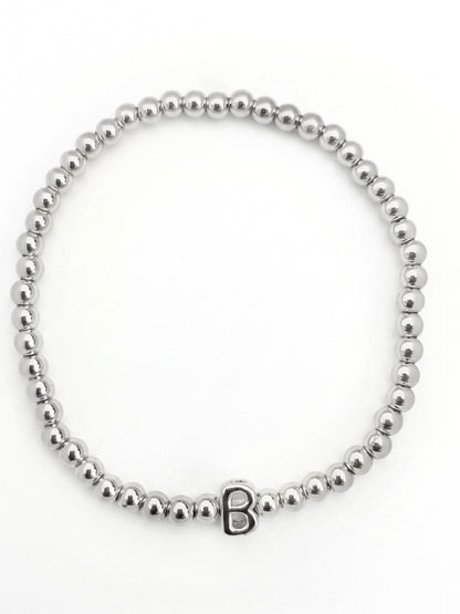 PULSERA INICIAL PLATEADA