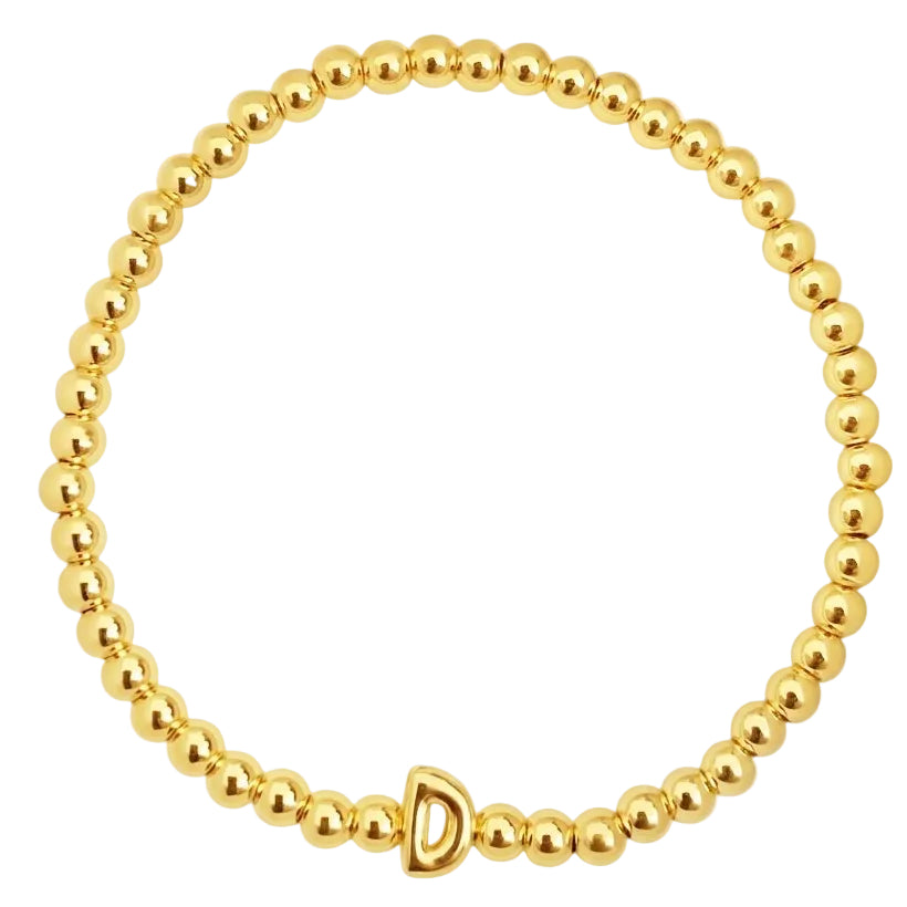 PULSERA INICIAL DORADA