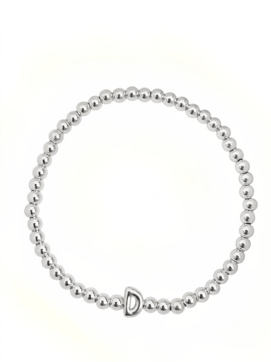 PULSERA INICIAL PLATEADA