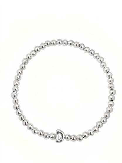PULSERA INICIAL PLATEADA