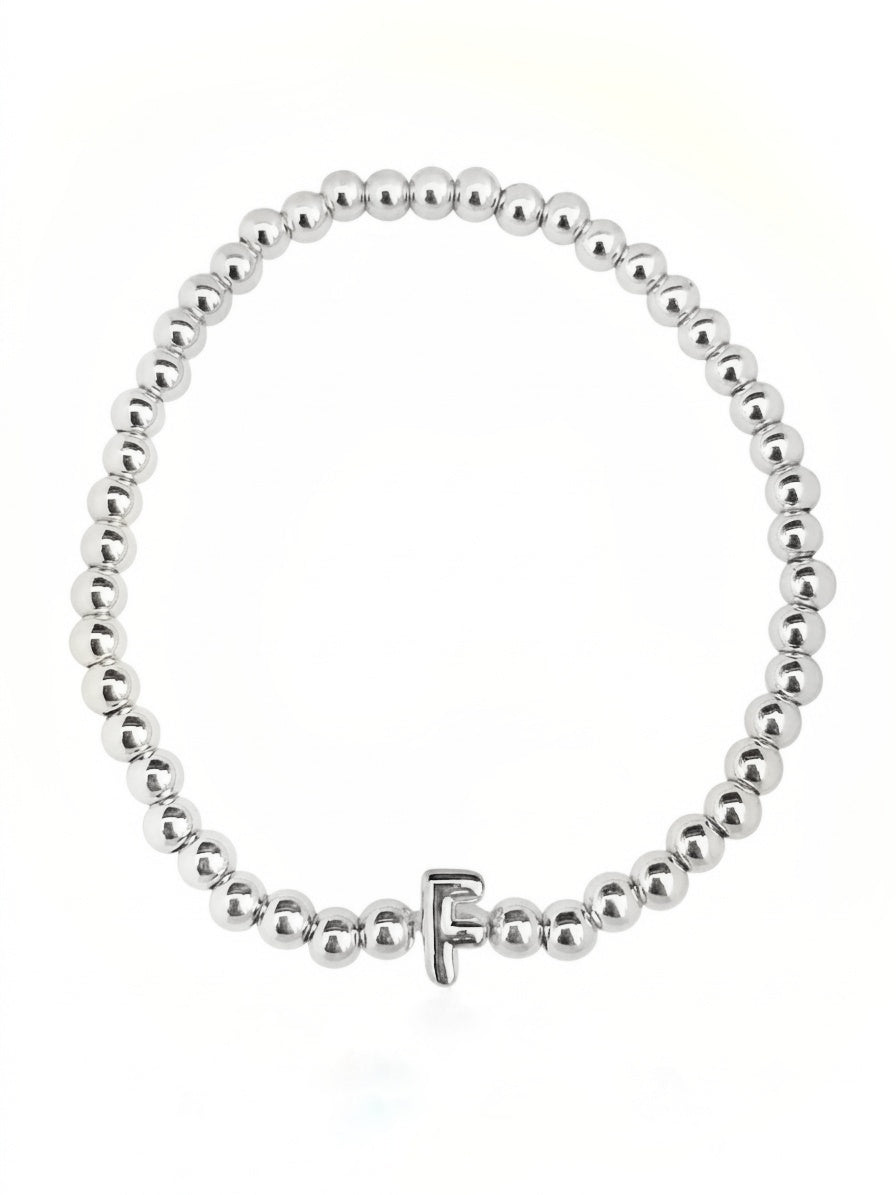 PULSERA INICIAL PLATEADA
