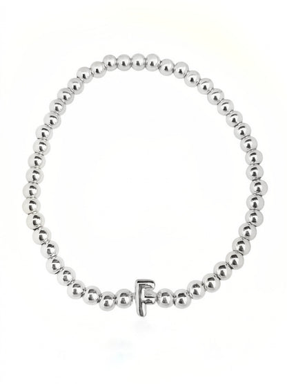 PULSERA INICIAL PLATEADA