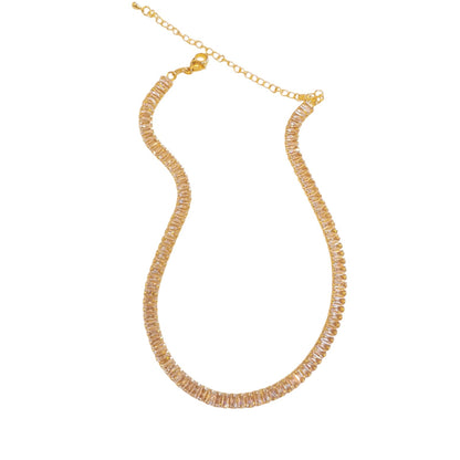 CADENA ZIRCONIAS RECTANGULAR