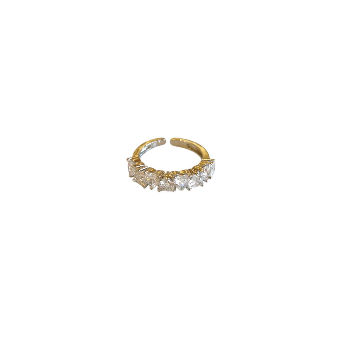 ANILLO CORAZONES PLATEADO